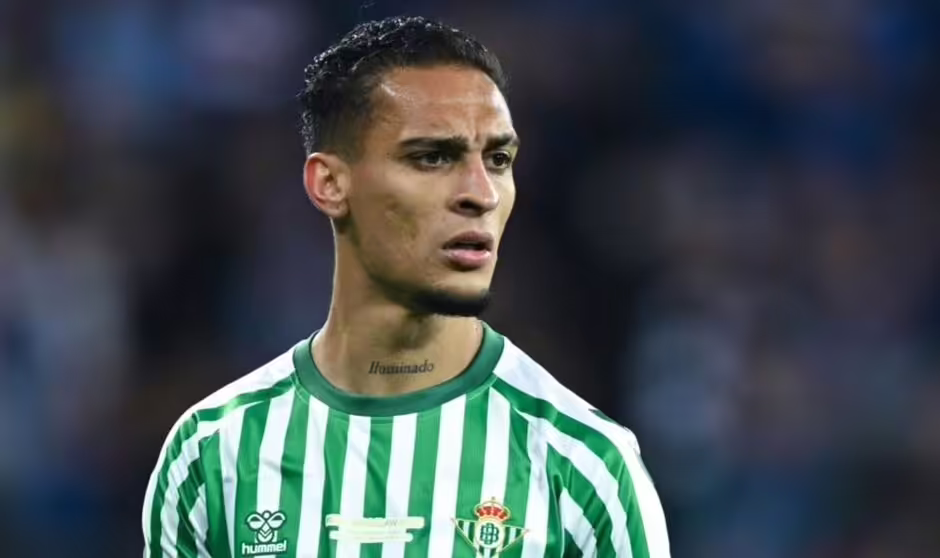 Real Betis have reportedly withdrawn their transfer offer for Antony in a dramatic twist to the tale. The winger has been widely tipped to leave Manchester United ahead of Monday's deadline, having been deemed surplus to requirements. A return to Betis had looked the most likely option following his successful loan spell at the La Liga club last season. Earlier on Friday, it was reported that United had accepted an offer in the region of £21.6million. The deal included another £2.5m in performance-related bonuses, with the Red Devils also inserting a 50 per cent sell-on clause. However, it seems the move has been put in serious doubt with Betis stalling over the figures involved.